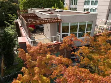 Outdoor Deck Photo of 109 1111 Haro Street, Vancouver, BC