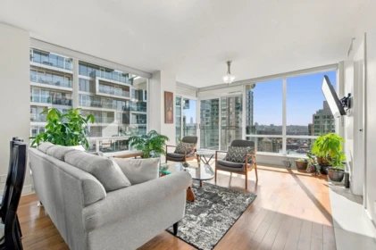 Living Room Photo of 1004 1455 Howe Street, Vancouver, BC