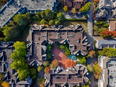 Aerial View of 321 7453 Moffatt Road, Richmond, BC
