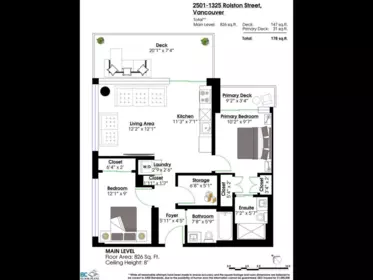 2501 1325 Rolston Street, Vancouver, BC, Vancouver — Apartment/Condo for sale