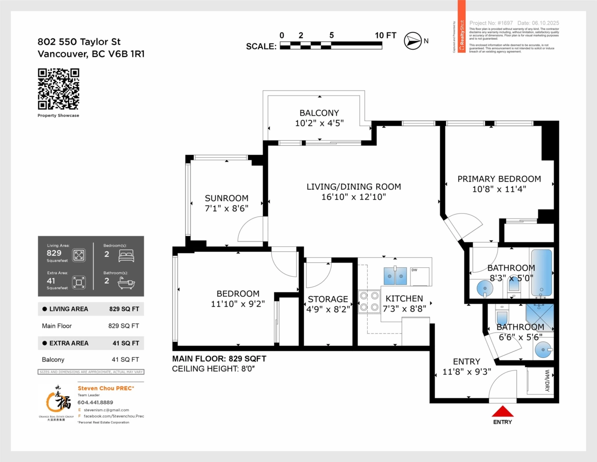Office / Den Photo of 802 550 Taylor Street, Vancouver, BC