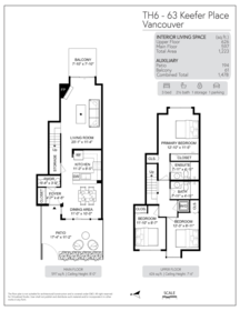 TH6 63 Keefer Place, Vancouver, BC, Vancouver — Townhouse for sale