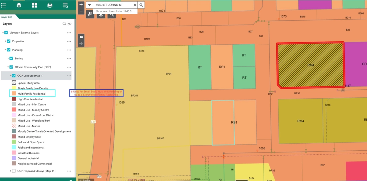 Exterior Rear Photo of 1940 St Johns Street, Port Moody, BC