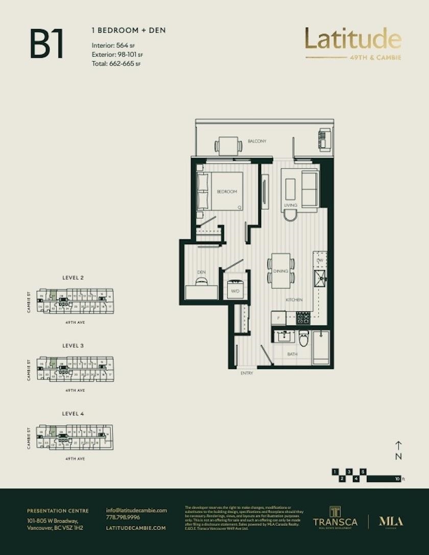 Primary Bedroom Photo of 407 481 W 49th Avenue, Vancouver, BC