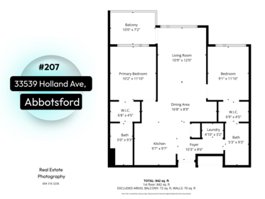207 33539 Holland Avenue, Abbotsford, BC, Central Abbotsford — 2 bed apartment/condo for sale