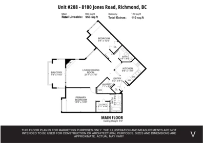 Staircase Photo of 208 8100 Jones Road, Richmond, BC