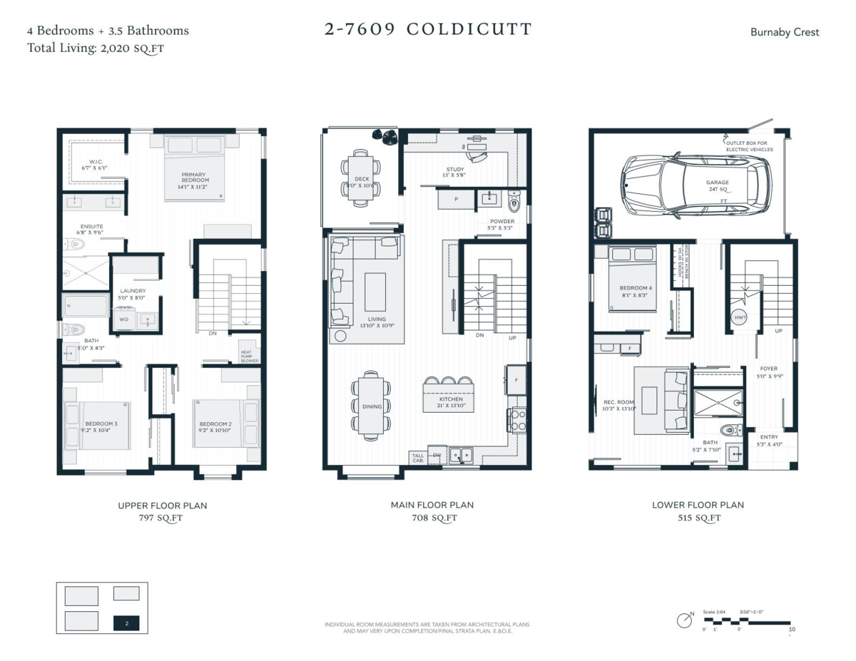 Guest Bathroom Photo of 2 7609 Coldicutt Street, Burnaby, BC