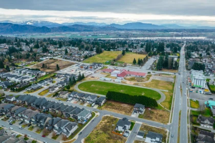 Aerial View of 8761 Machell Street, Mission, BC