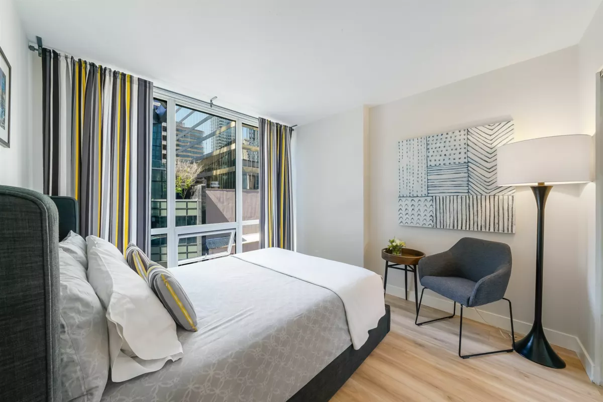 Bedroom 3 Photo of 707 1166 Melville Street, Vancouver, BC