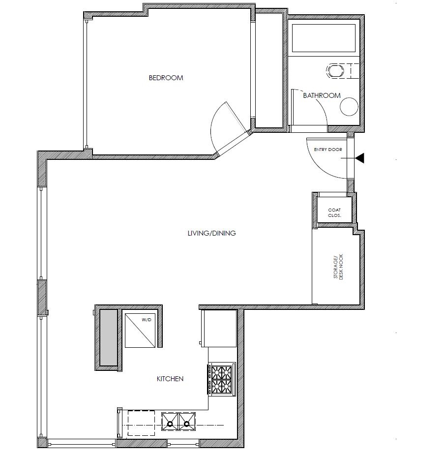 Hallway Photo of 707 1166 Melville Street, Vancouver, BC