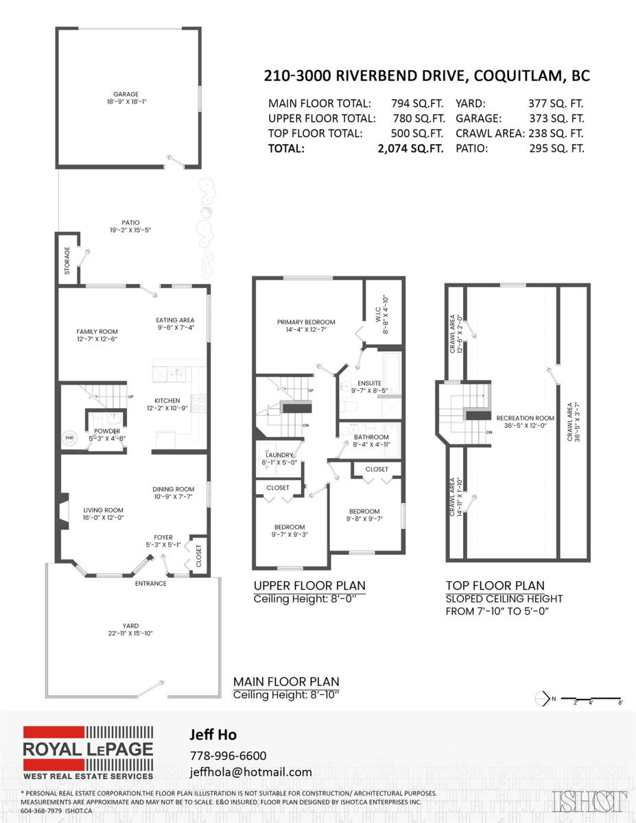 Aerial View of 210 3000 Riverbend Drive, Coquitlam, BC