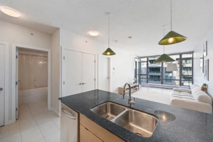Kitchen Island Photo of 1207 7362 Elmbridge Way, Richmond, BC