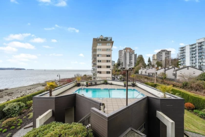 Aerial View of 3W 111 18th Street, West Vancouver, BC