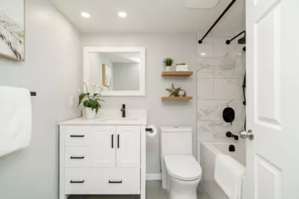 Powder Room Photo of 103 1199 Eastwood Street, Coquitlam, BC
