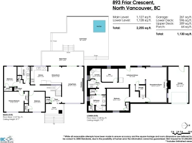 Aerial View of 893 Friar Crescent, North Vancouver, BC