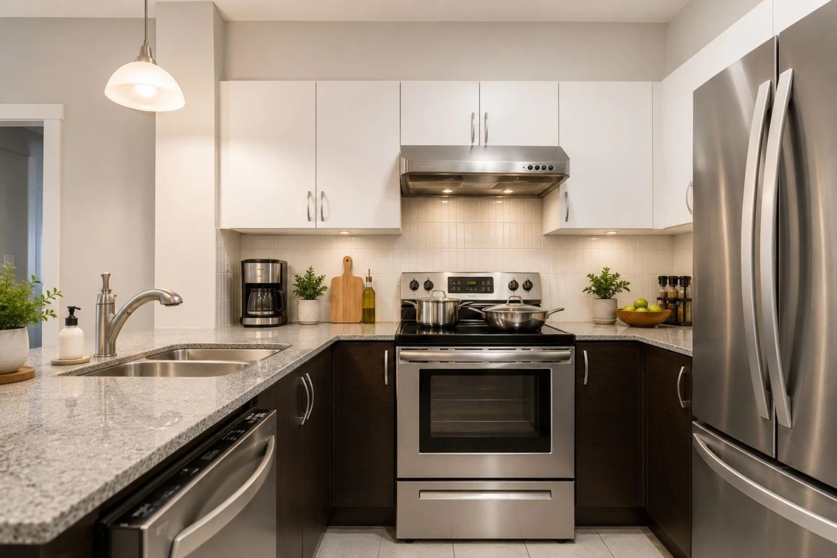 Living Room Photo of 220 13789 107a Avenue, Surrey, BC