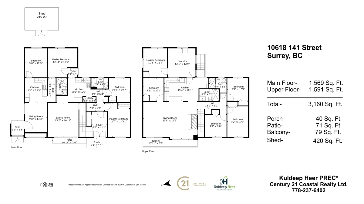 Living Room Photo of 10618 141 Street, Surrey, BC