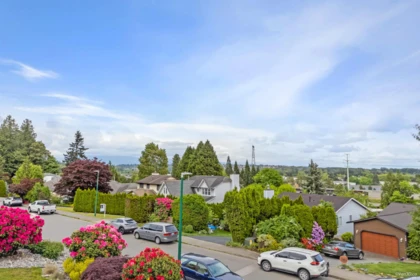 Aerial View of 106 Warrick Street, Coquitlam, BC
