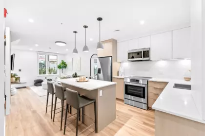 Kitchen Island Photo of 153 2230 E 1st Avenue, Vancouver, BC