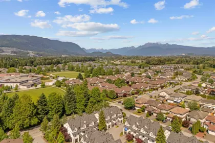 Aerial View of 17 1268 Riverside Drive, Port Coquitlam, BC