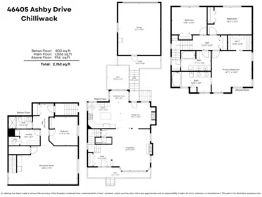 Kitchen Island Photo of 46405 Ashby Drive, Chilliwack, BC