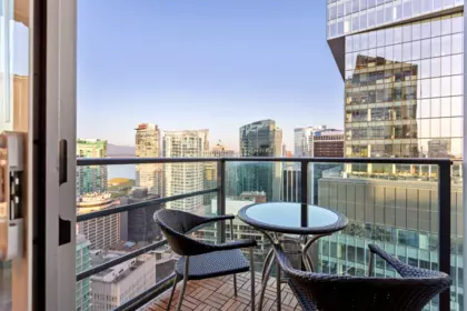 Outdoor Patio Photo of 3303 1189 Melville Street, Vancouver, BC