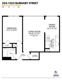 Walk-In Closet Photo of 204 1565 Burnaby Street, Vancouver, BC