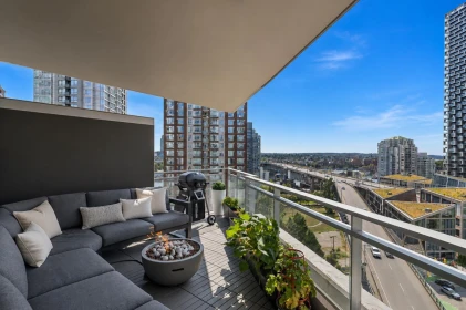 Outdoor Deck Photo of 1701 1372 Seymour Street, Vancouver, BC