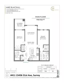 Outdoor Patio Photo of 411 15436 31 Avenue, Surrey, BC