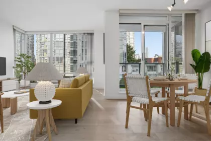 Dining Area Photo of 505 1067 Marinaside Crescent, Vancouver, BC