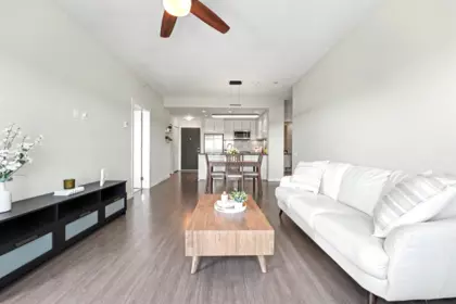 Kitchen Island Photo of 604 3289 Riverwalk Avenue, Vancouver, BC
