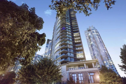 Aerial View of 502 455 Beach Crescent, Vancouver, BC