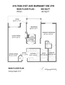 Laundry Room Photo of 415 7038 21st Avenue, Burnaby, BC