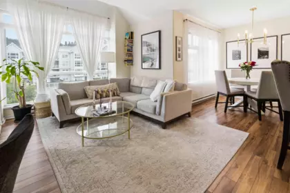 Living Room Photo of 401 3142 St Johns Street, Port Moody, BC
