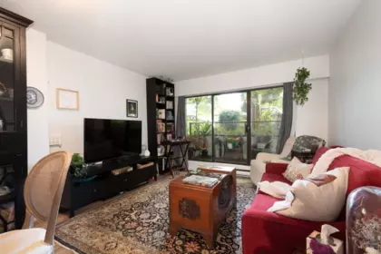 Living Room Photo of 105 2222 Prince Edward Street, Vancouver, BC