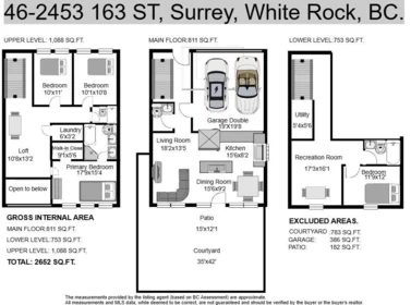 46 2453 163 Street, Surrey, BC, Surrey — Townhouse for sale