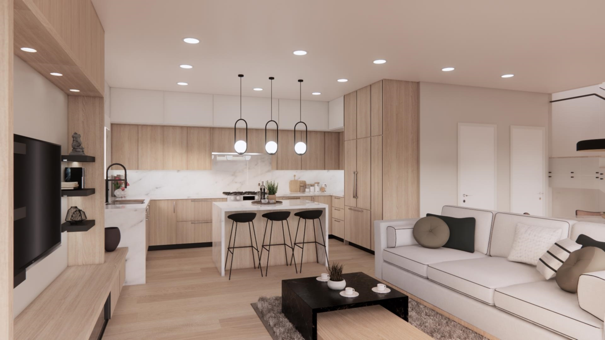 Living Room Photo of 4 7353 12th Ave, Burnaby, BC