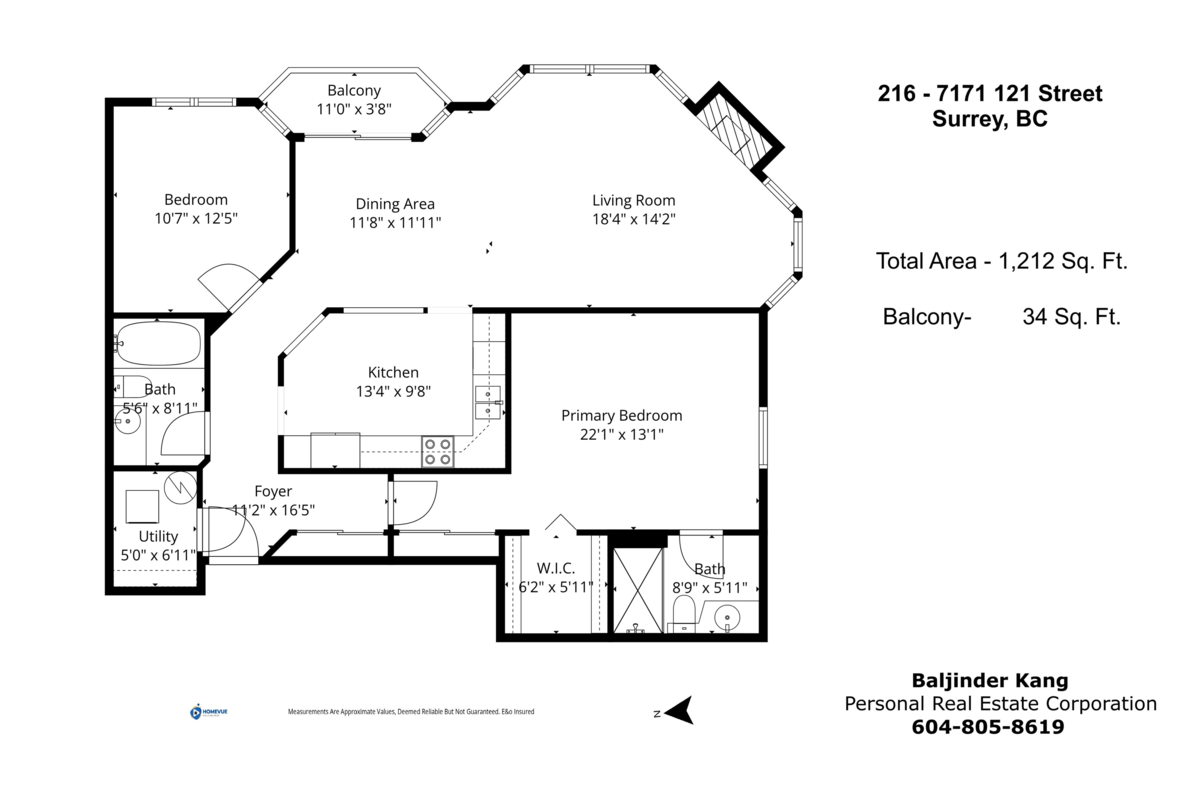 Basement Recreation Room Photo of 216 7171 121 Street, Surrey, BC