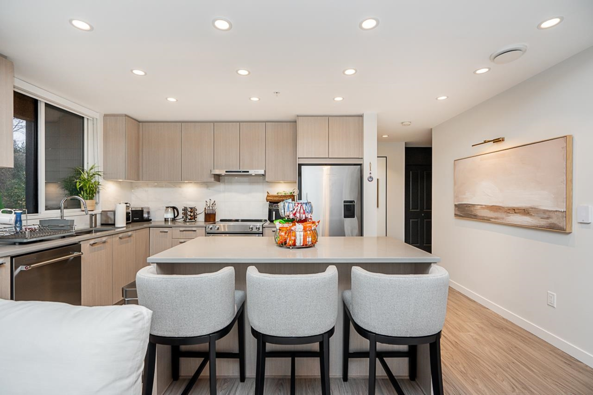 Dining Area Photo of 401 6438 Byrnepark Drive, Burnaby, BC