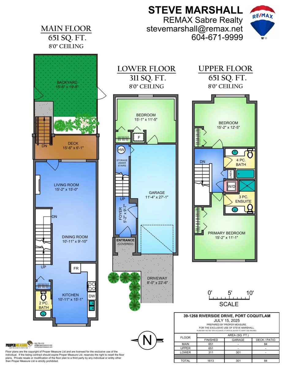 Outdoor Deck Photo of 39 1268 Riverside Drive, Port Coquitlam, BC