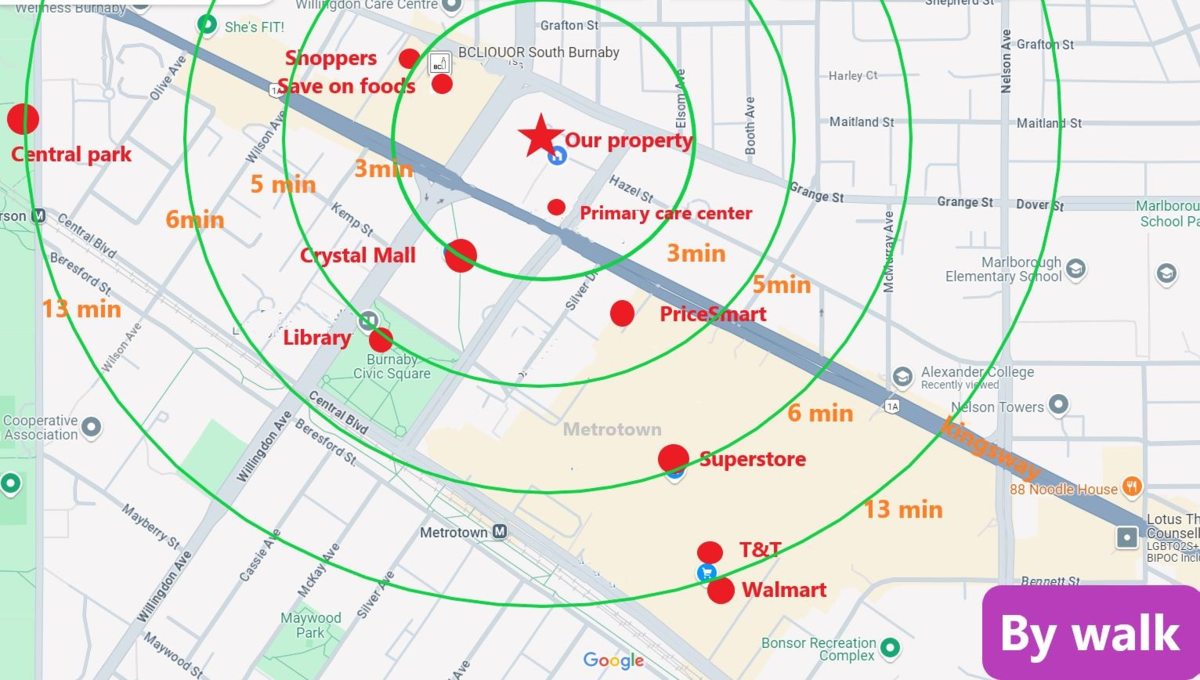 Exterior Rear Photo of 206 4505 Hazel Street, Burnaby, BC