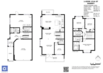 Aerial View of 1 8358 121a Street, Surrey, BC