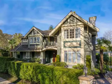 Front exterior of 4583 Hudson Street, Vancouver, BC