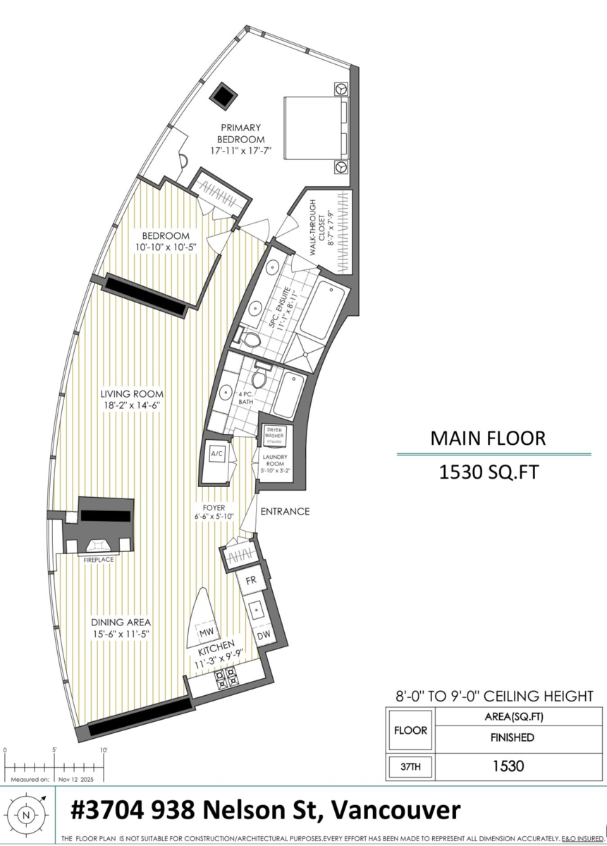 Front Yard Photo of 3704 938 Nelson Street, Vancouver, BC