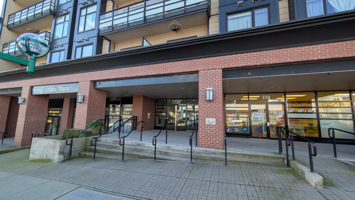 Exterior Rear Photo of 211 7727 Royal Oak Avenue, Burnaby, BC
