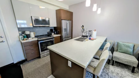Kitchen Island Photo of 211 7727 Royal Oak Avenue, Burnaby, BC