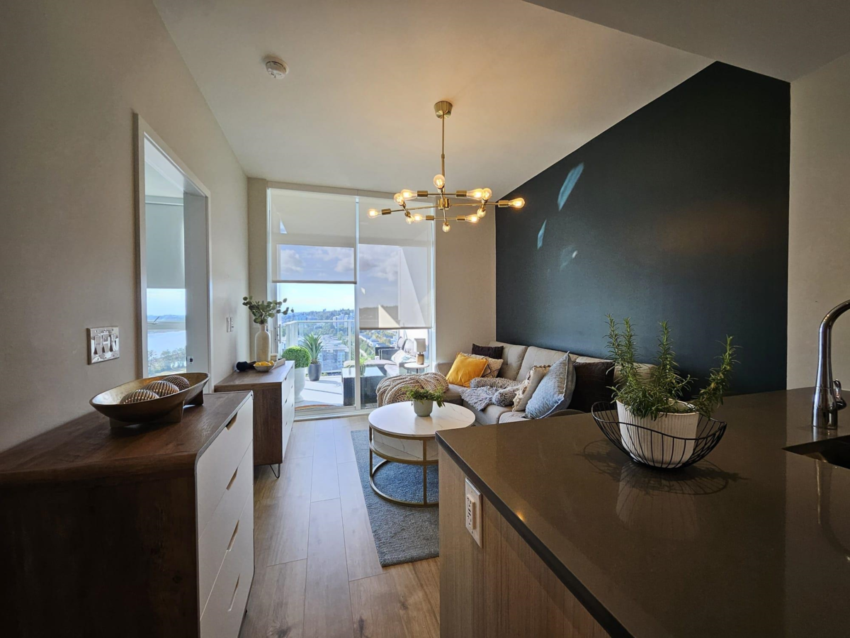 Living Room Photo of 1903 3430 East Kent South Avenue, Vancouver, BC