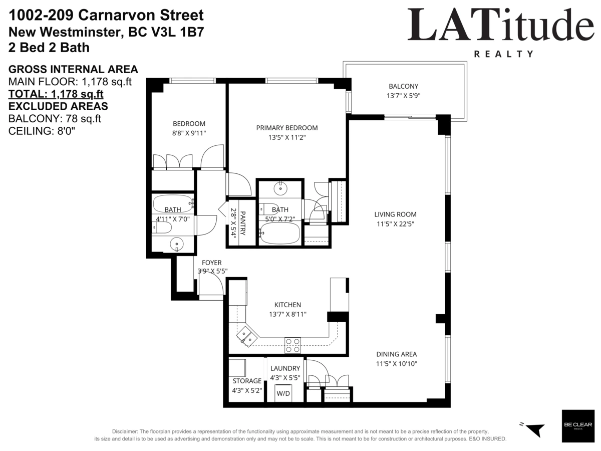 Living Room Photo of 1002 209 Carnarvon Street, New Westminster, BC