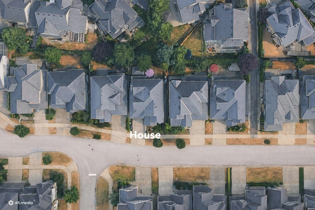 Aerial View of 16309 25 Avenue, Surrey, BC