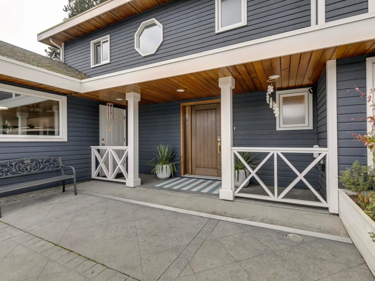 Exterior Rear Photo of 5791 Windward Lane, Sechelt, BC